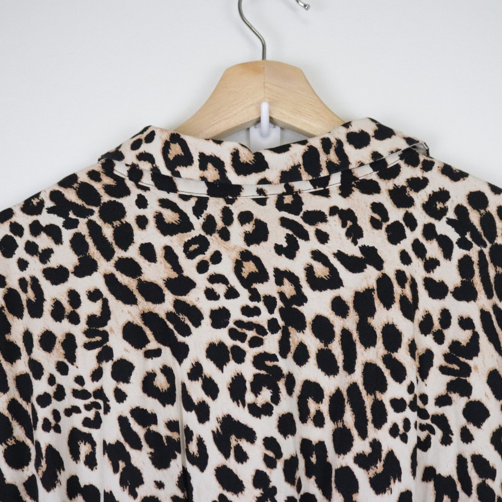 Anthropologie Exquise The Tobie Shirt Dress 3X Leopard Print Shirtdress - Picture 6 of 11
